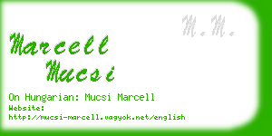 marcell mucsi business card